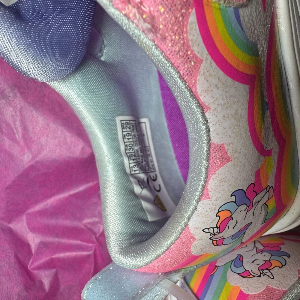 NEW … Twinkle toes  - Pink and Silver light up shoes size 13